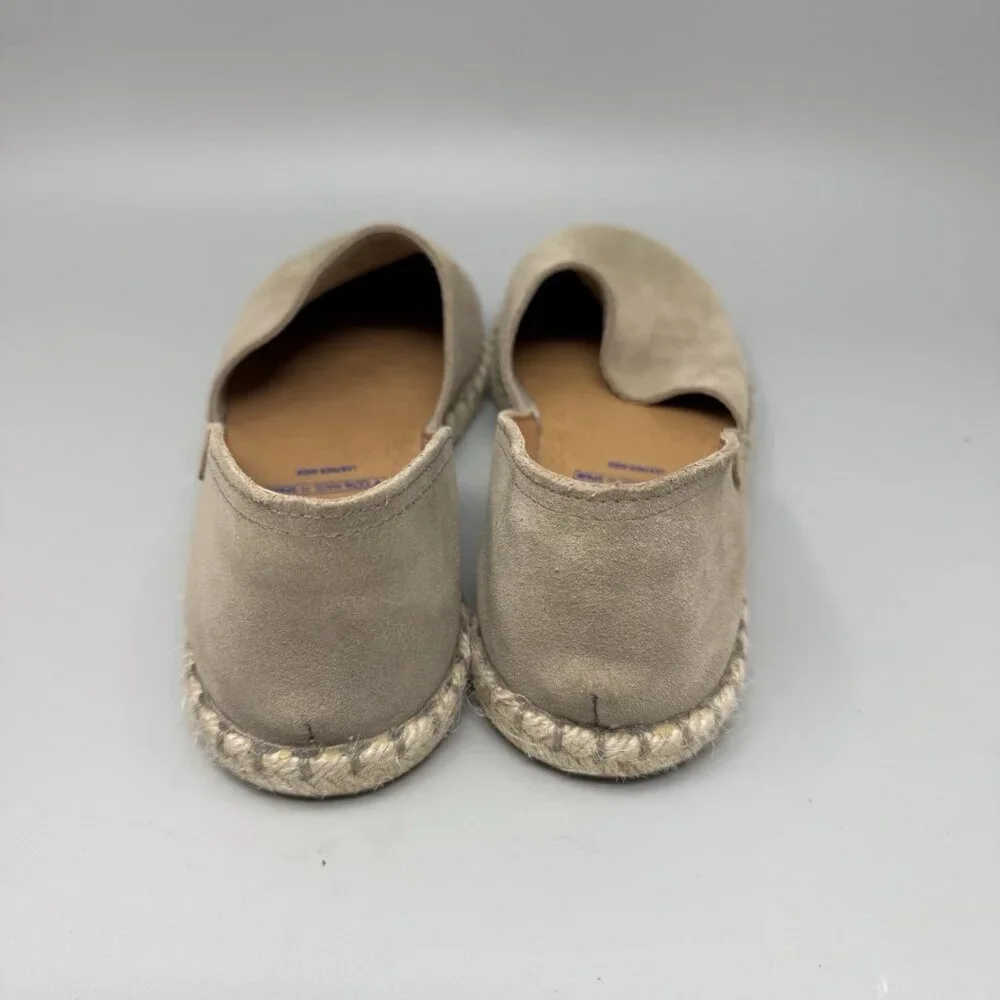 Verbenas Carmen Shoes EU Size 41 Suede Espadrille Flat Sandals US 8.5 Beige - Picture 5 of 9